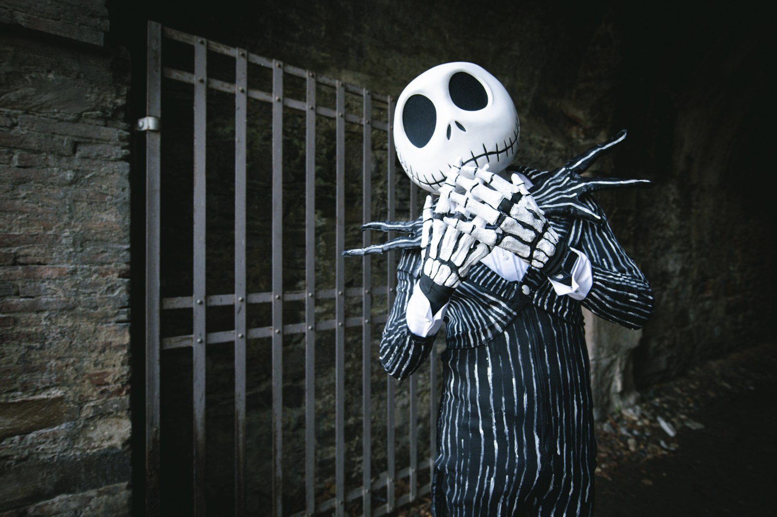 Cosplay de Jack Skellington en las calles de Lucca Comics & Games