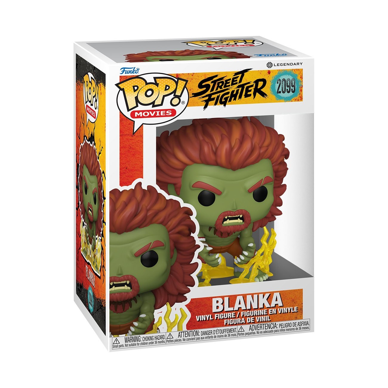 Funko Pop en caja con número de colección y marcas de exclusividad visibles sobre fondo blanco