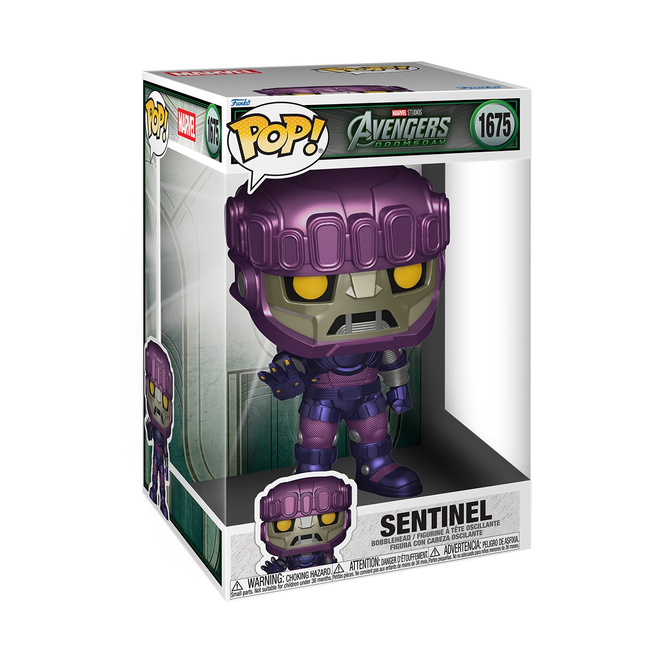 Funko Pop Jumbo Sentinel Avengers Doomsday #1675 en caja
