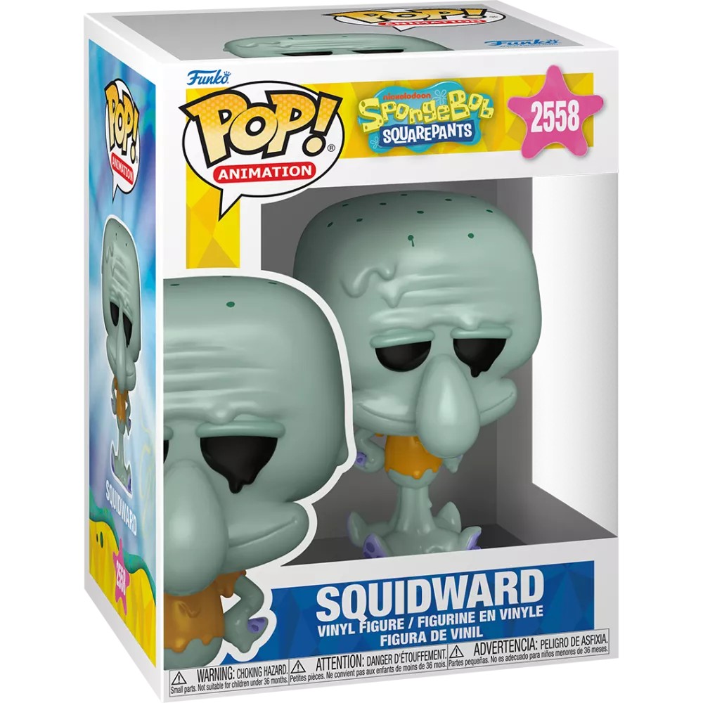 Funko Pop Calamardo Melting #2558 Squidward en caja Pop Animation