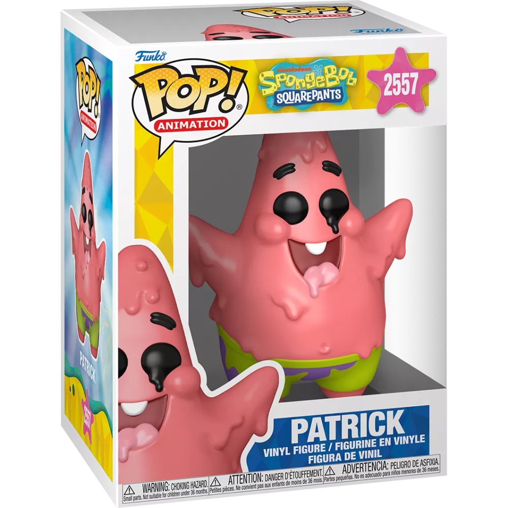 Funko Pop Patricio Melting #2557 Bob Esponja en caja Pop Animation