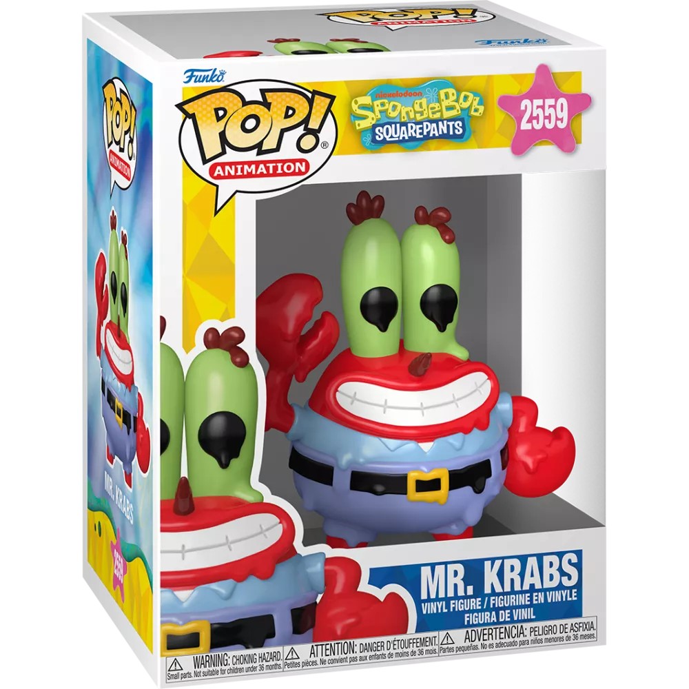 Funko Pop Don Cangrejo Melting #2559 Mr Krabs en caja Pop Animation