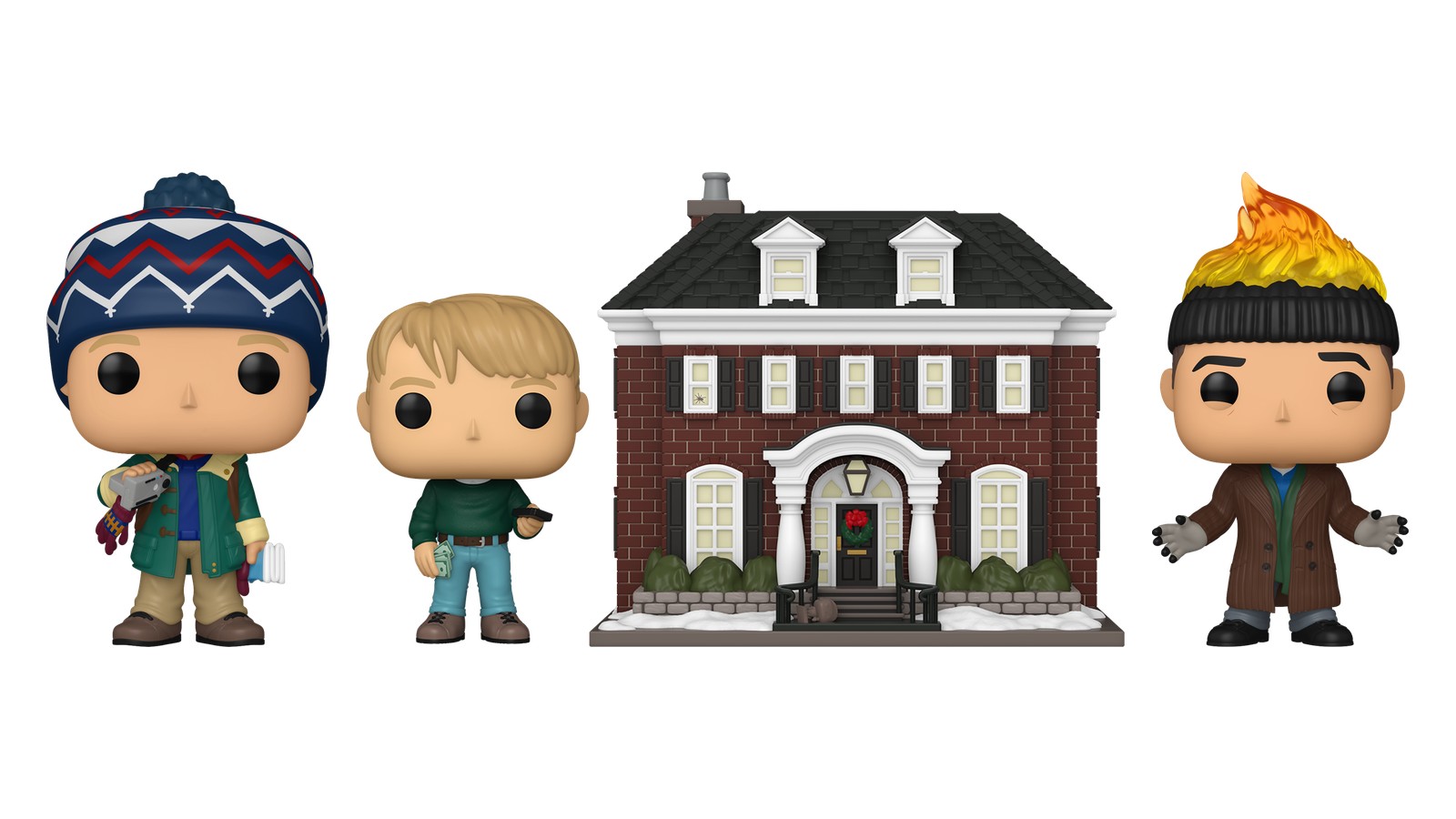Funko Pop Mi pobre angelito Kevin McCallister, Pop Town casa McCallister y Harry