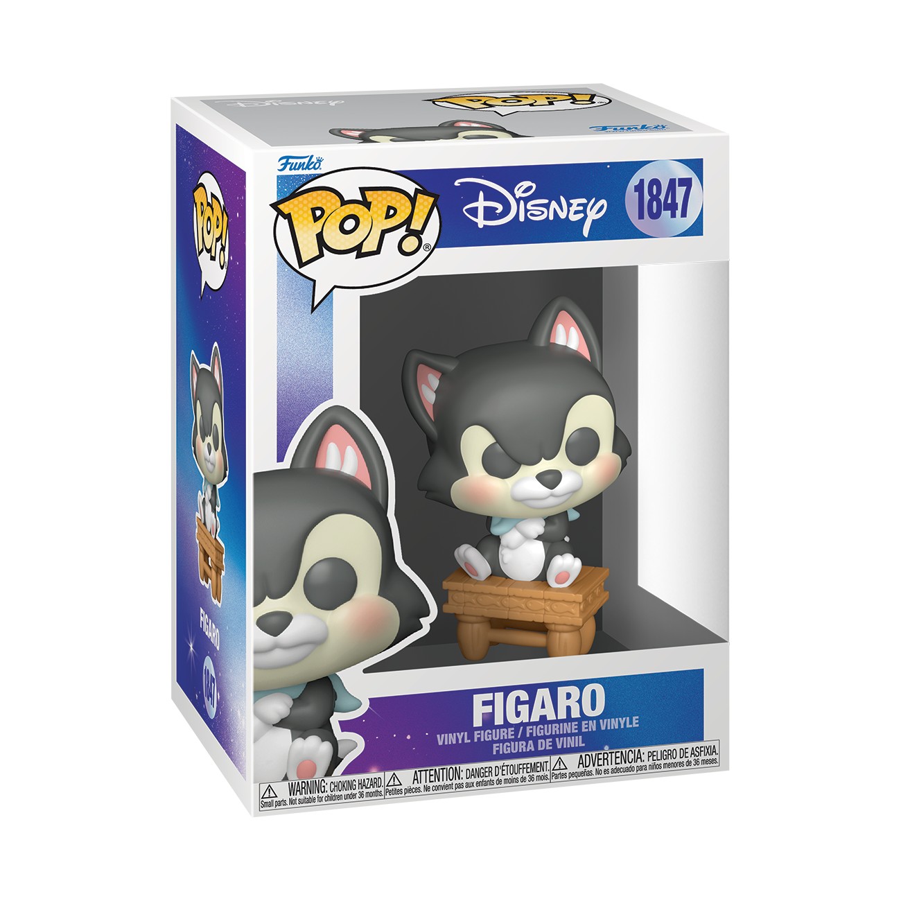 Funko Pop Figaro #1847 de Pinocho, Disney Baby Animals, en caja con ventana, imagen oficial