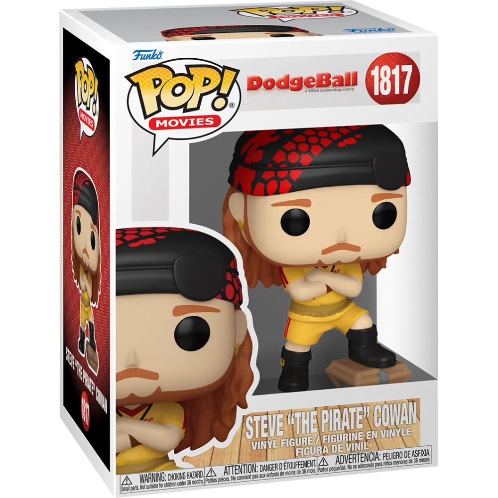 Funko Pop Steve The Pirate Cowan #1817 Dodgeball en caja Average Joe’s