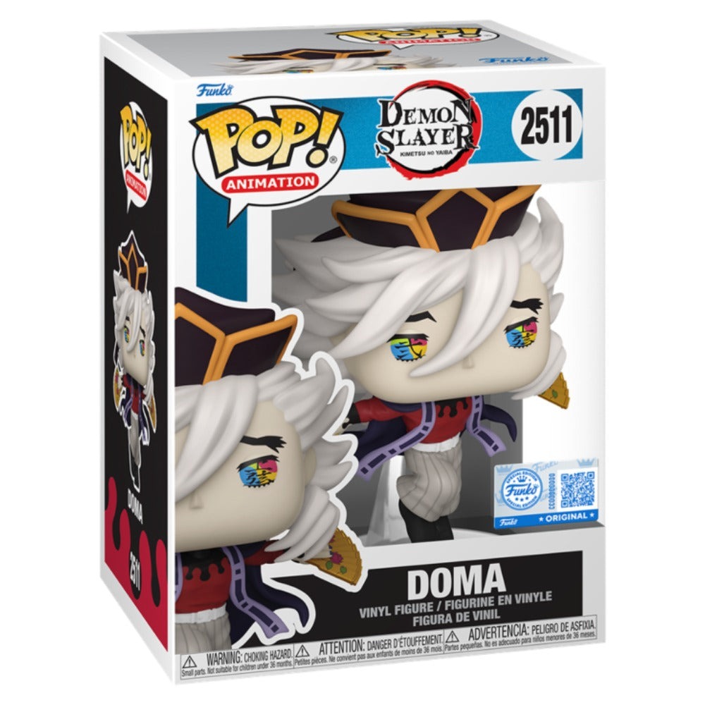 Funko Pop Doma Demon Slayer #2511 en caja window box oficial sobre fondo blanco