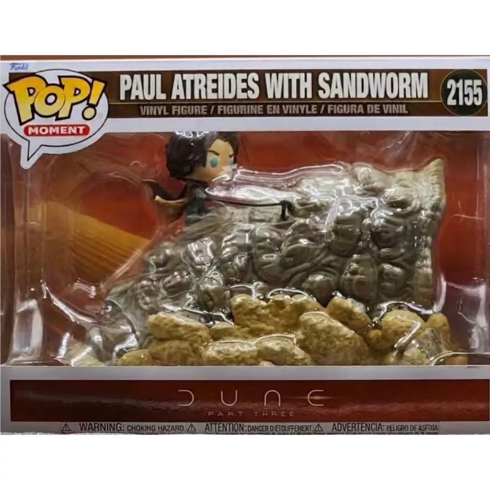 Caja Funko Pop Moment 2155 Paul Atreides with Sandworm Dune Part Three