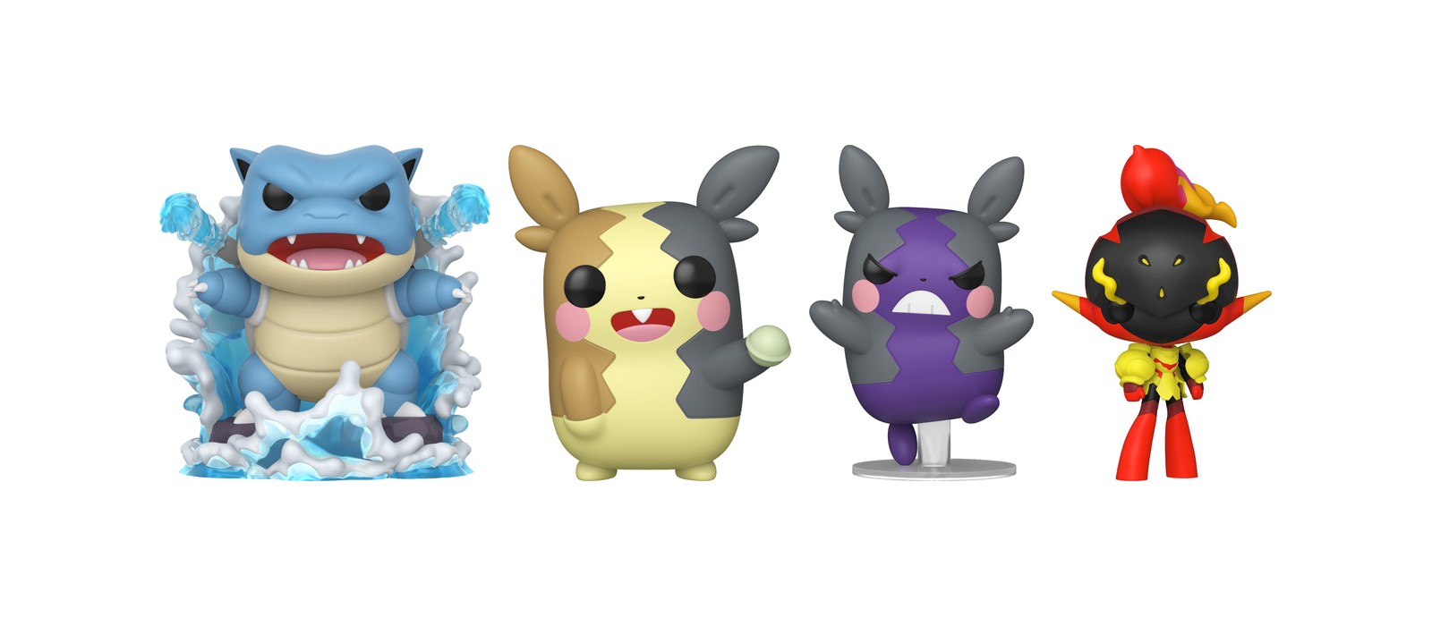 Funko Pop Pokémon Blastoise Premium, Morpeko en sus dos modos y Armarouge de la ola anterior