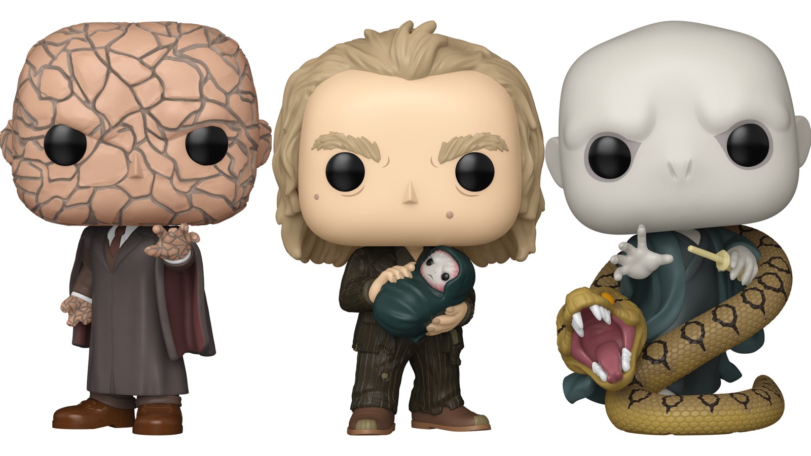 Imagen destacada de Funko Pop Harry Potter Voldemort: Quirrell, Wormtail y Nagini llegan como exclusivos (Chile 2026)