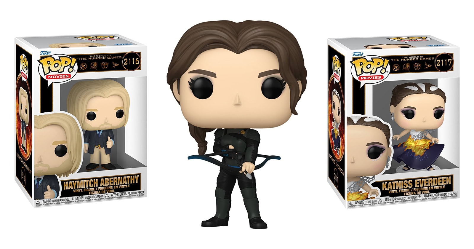 Funko Pop Hunger Games Chile 2026: Katniss, Haymitch y vestido en llamas