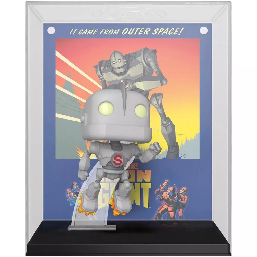 Funko Pop VHS Covers 25 The Iron Giant volando con escudo Superman en case