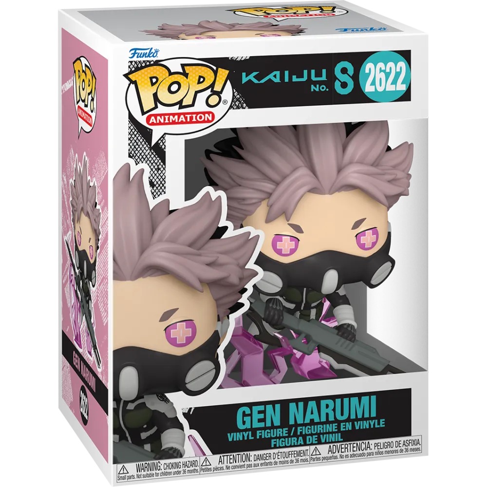 Imagen destacada de Funko Pop Kaiju No. 8 Chile 2026: Narumi, Kaiju No. 9 alado y Kikoru chase glow