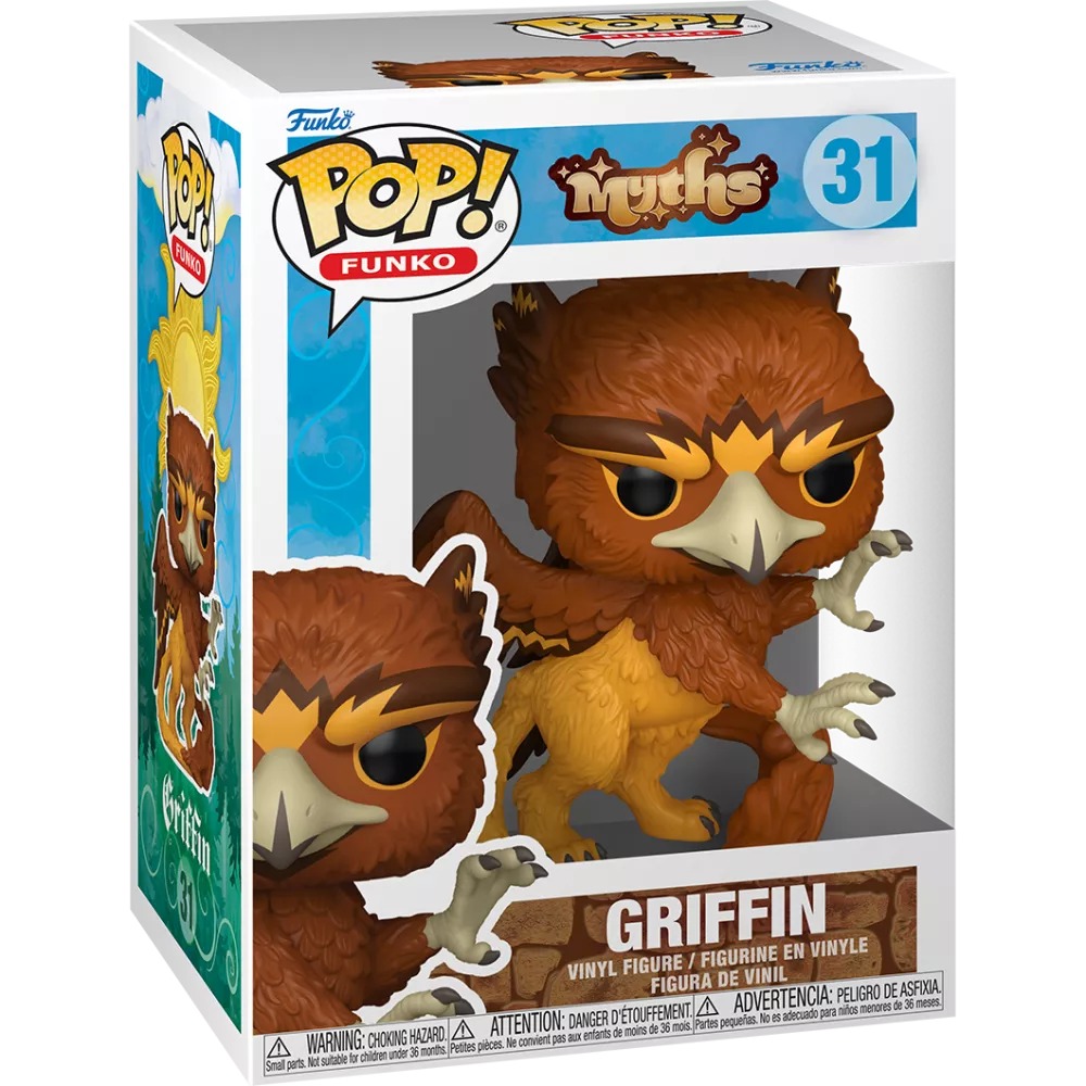 Funko Pop Myths Griffin #31 en caja fondo blanco