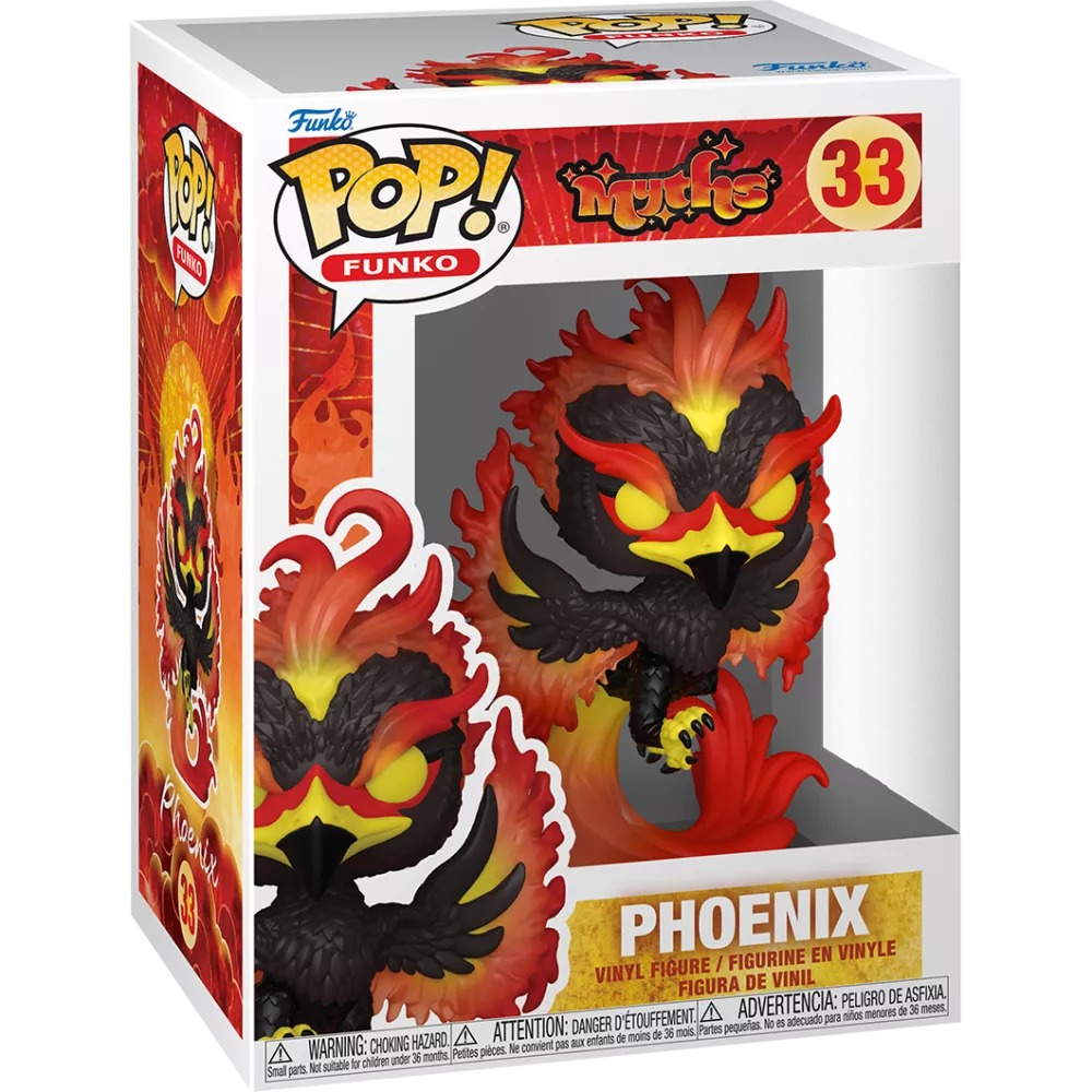 Funko Pop Myths Phoenix #33 en caja fondo blanco