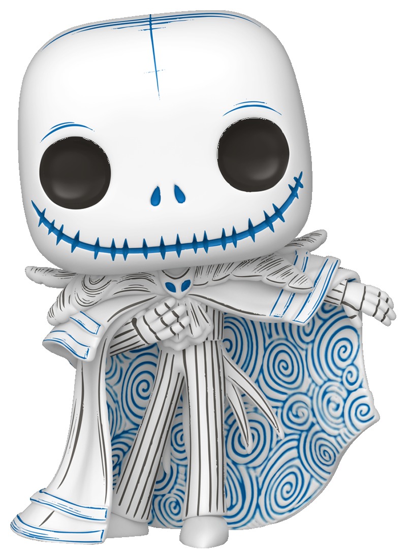 Funko Pop Jack Skellington Sketched Deco #1604 de Nightmare Before Christmas Valentine en blanco y azul