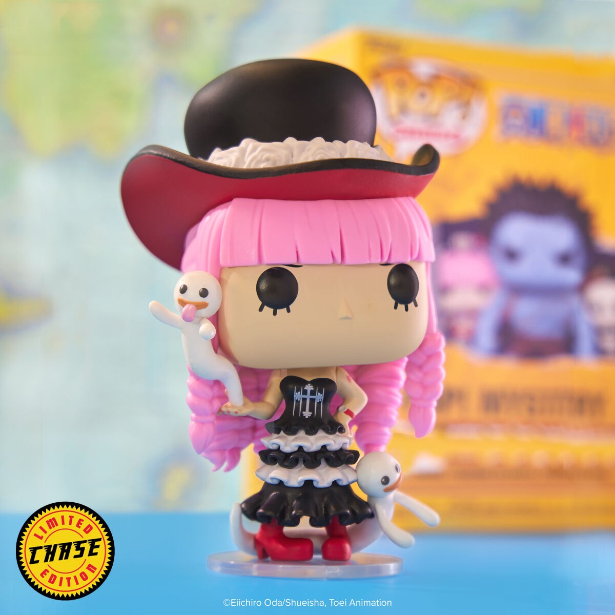 Funko Pop Mystery Chase Perona One Piece con sombrero y espíritus Limited Chase Edition