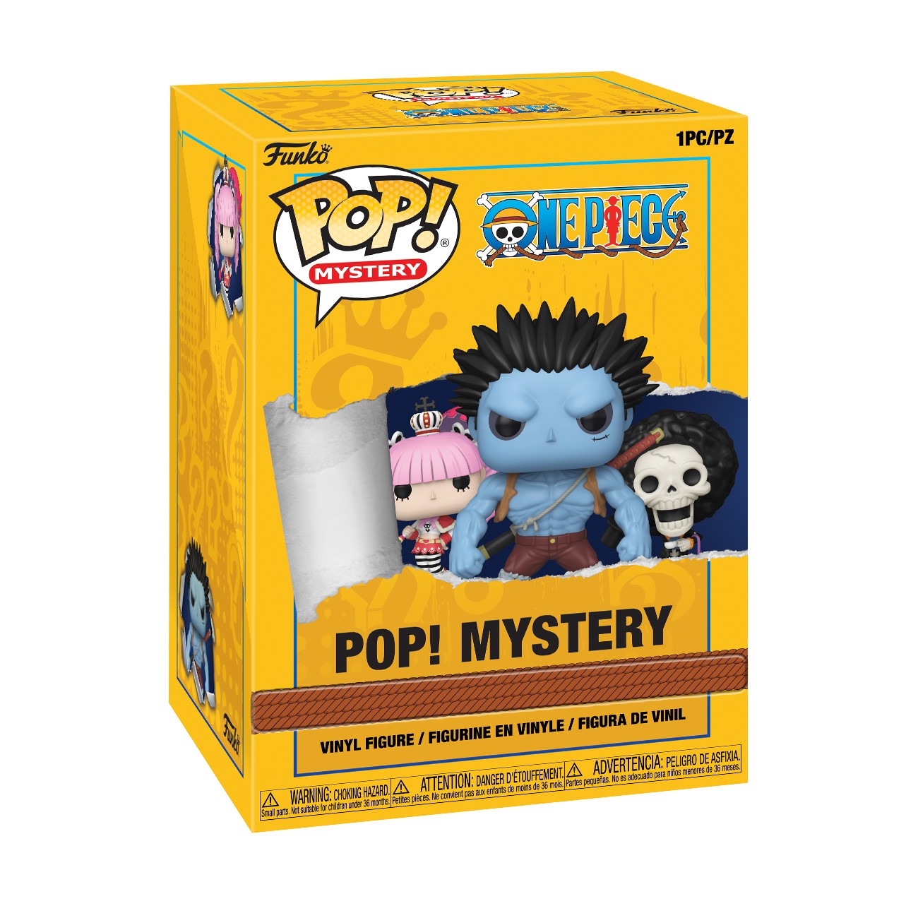 Caja ciega Funko Pop Mystery One Piece amarilla closed box glam oficial