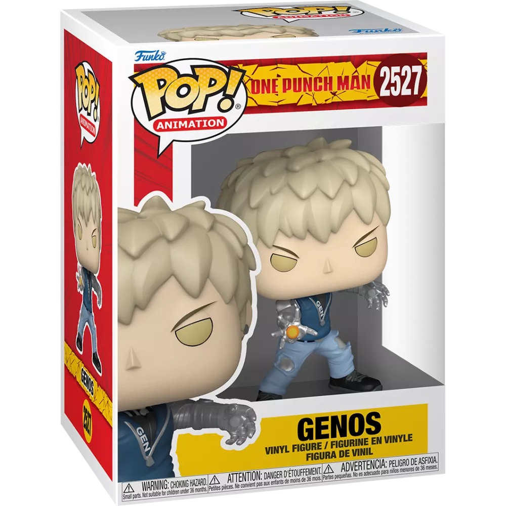 Funko Pop Genos One Punch Man #2527 en caja oficial