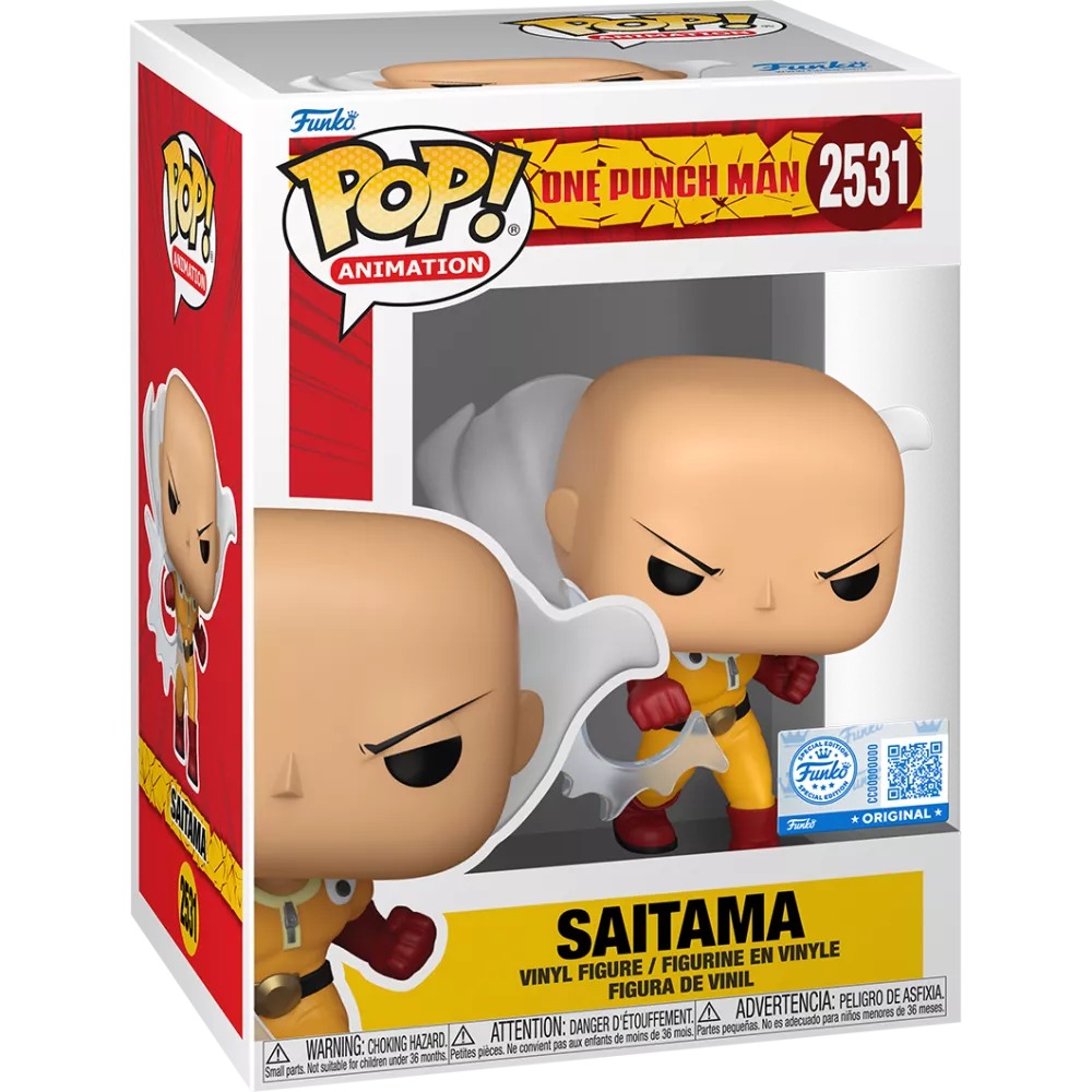 Funko Pop Saitama Punching Specialty Series #2531 One Punch Man en caja