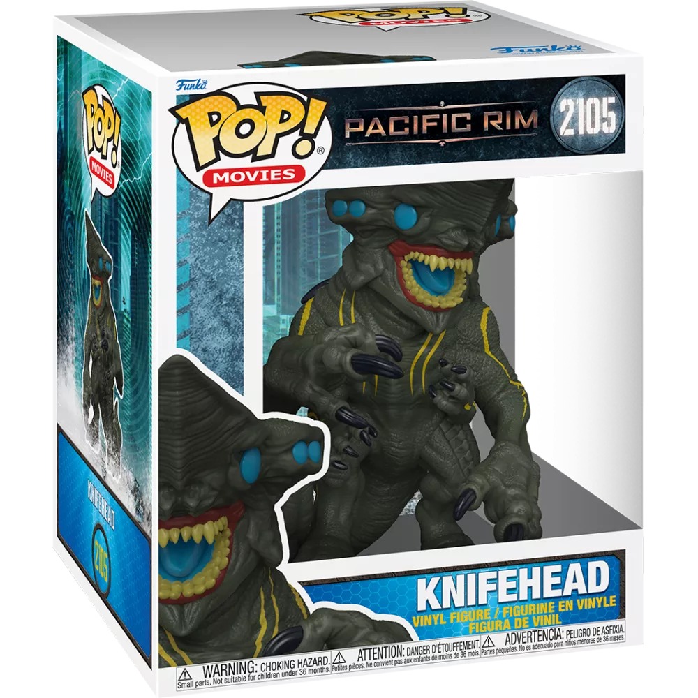 Funko Pop Knifehead Pacific Rim #2105 Super 6 pulgadas en caja fondo blanco