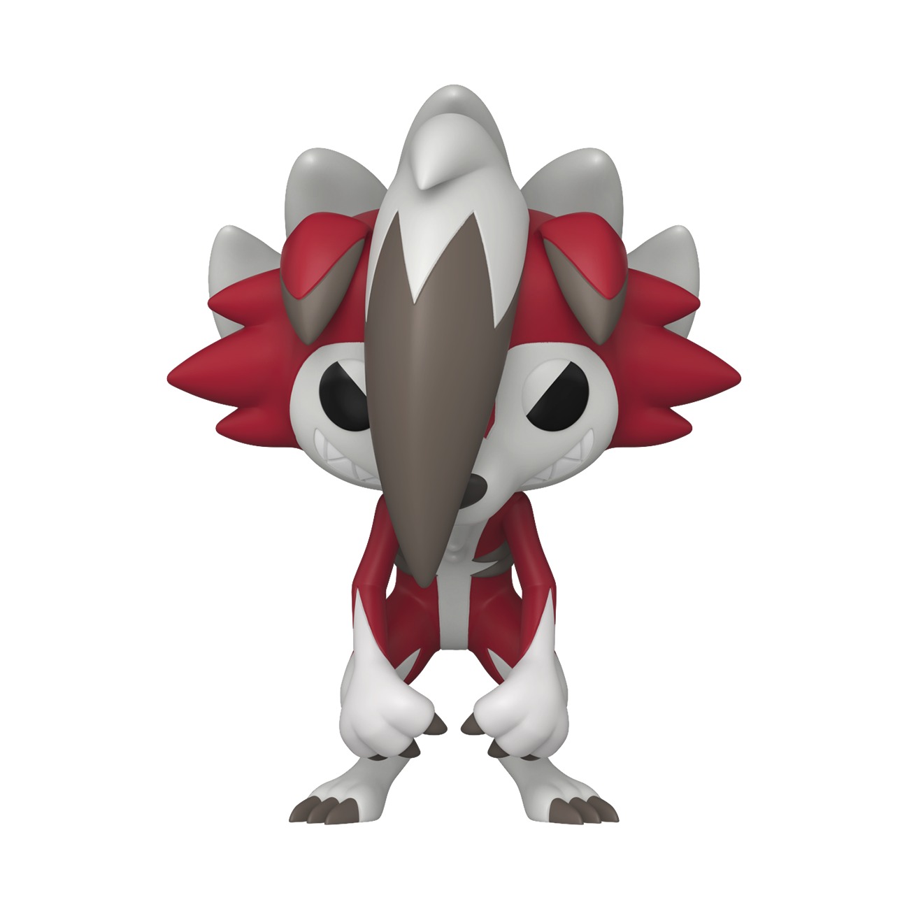 Funko Pop Lycanroc Midnight Form #1211 fuera de caja fondo blanco