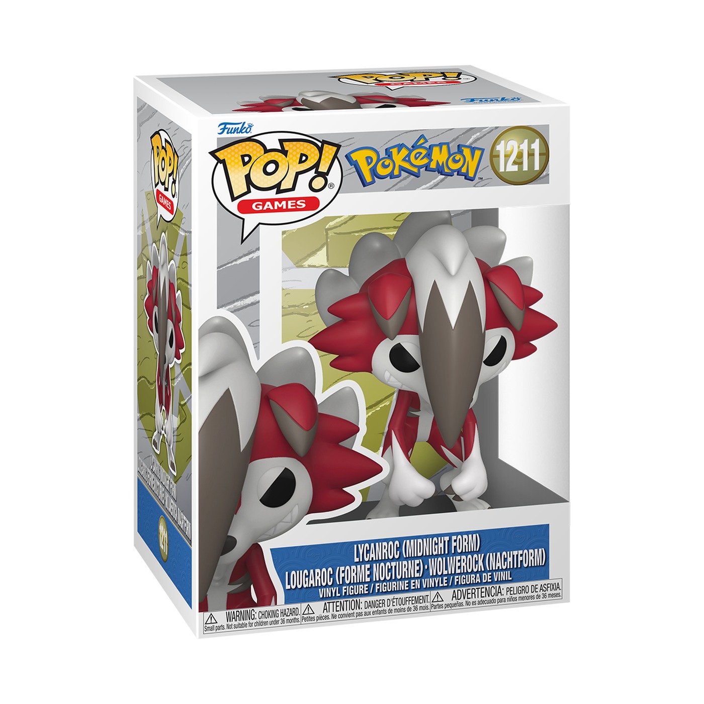 Funko Pop Pokémon Lycanroc Chile 2026: Midday #1210 y Midnight #1211