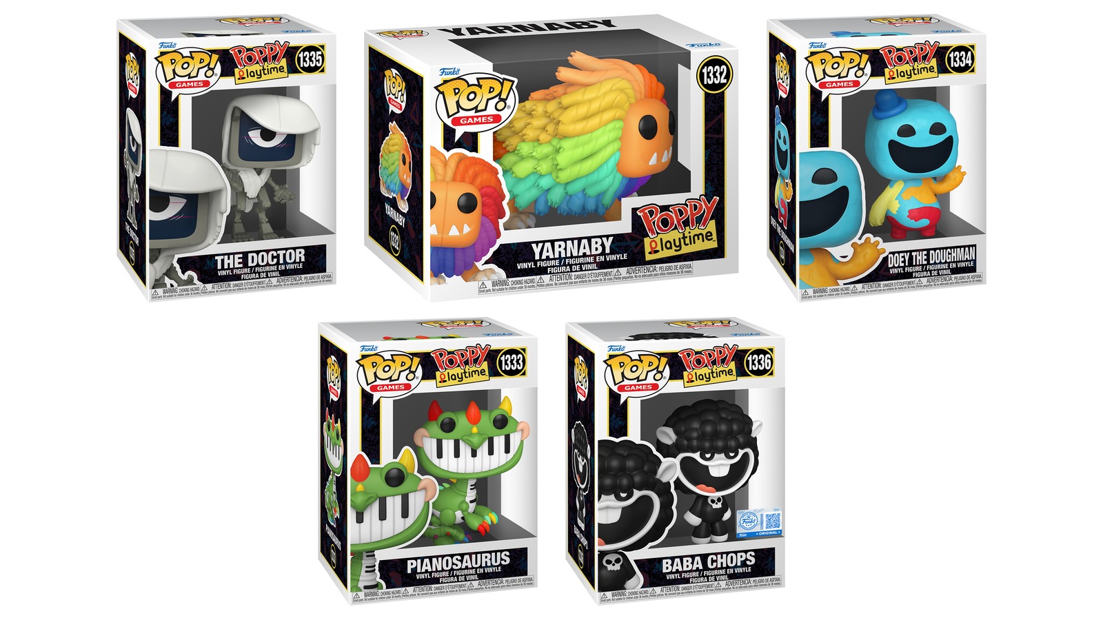 Imagen destacada de Funko Pop Poppy Playtime Serie 2 Chile: The Doctor, Yarnaby, Doey y Baba Chops