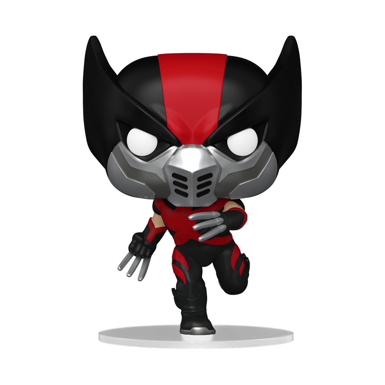 Funko Pop Ultimate Wolverine NYCC 2026 con traje táctico rojo y negro y garras extendidas