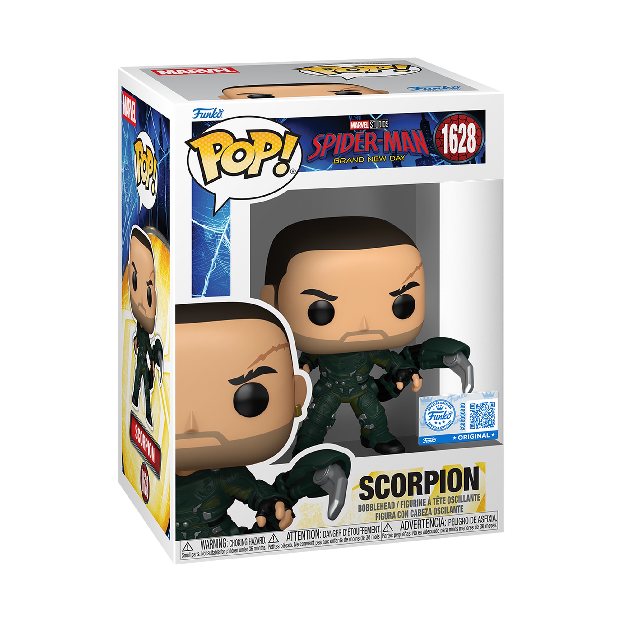 Imagen destacada de Funko Pop Spider-Man Brand New Day Chile 2026: Escorpión #1628 y Tombstone #1629