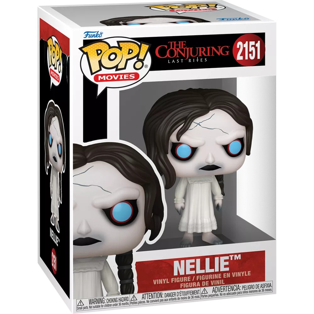 Funko Pop Nellie #2151 The Conjuring Last Rites en caja ventana sobre fondo blanco