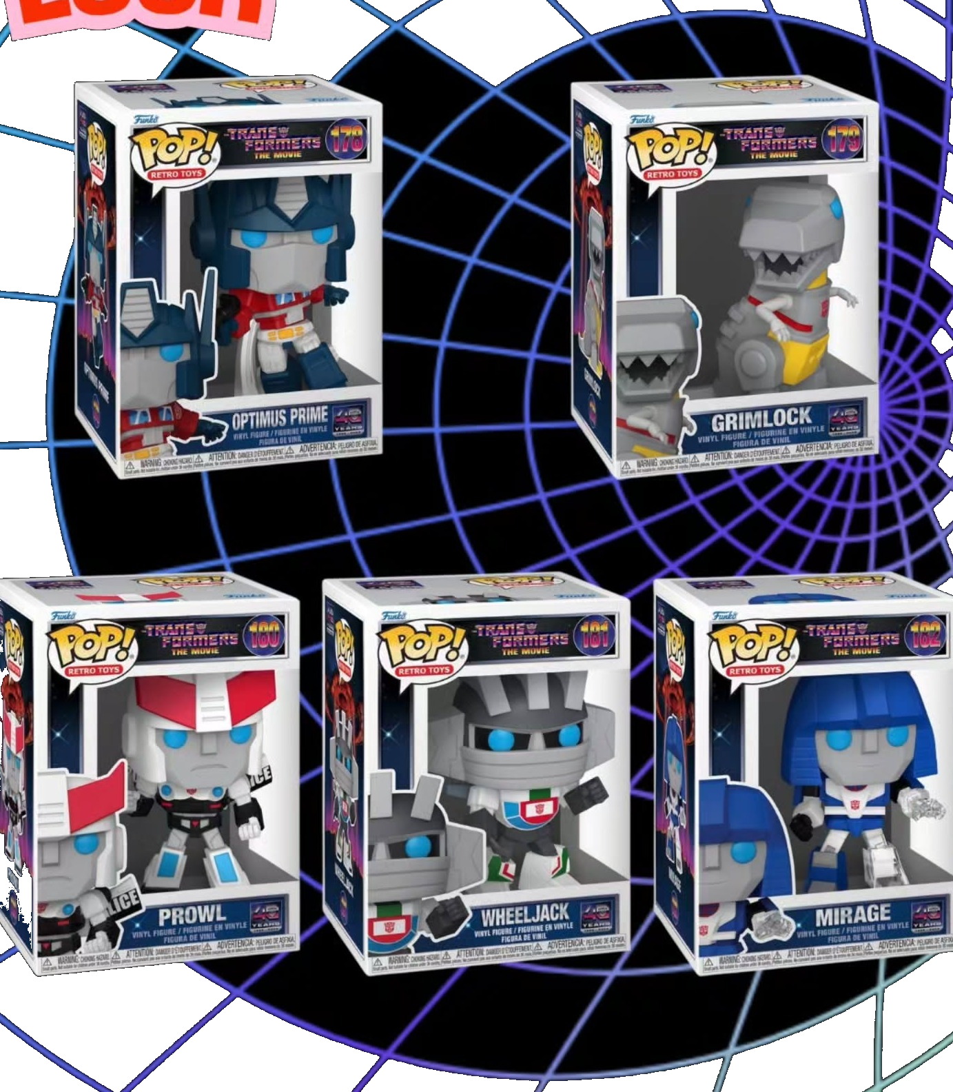 Funko Pop Transformers Chile 2026: ola The Movie 40 años (Optimus y más)