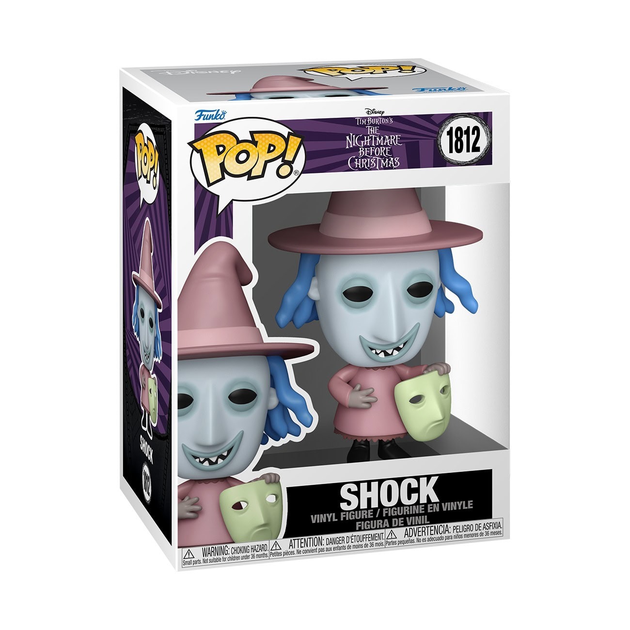 Funko Pop Shock #1812 de The Nightmare Before Christmas en caja cerrada original