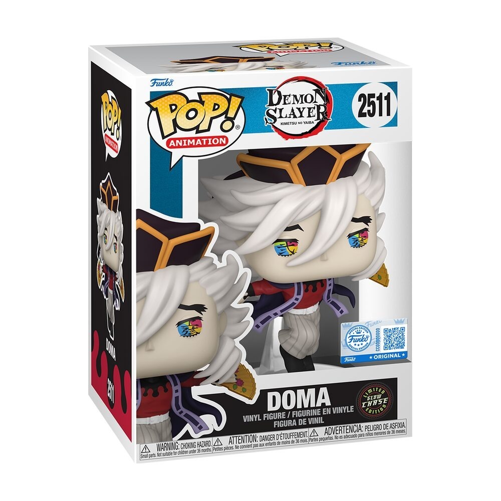 Caja Funko Pop Doma Demon Slayer #2511 Limited Glow Chase Edition con sticker ORIGINAL