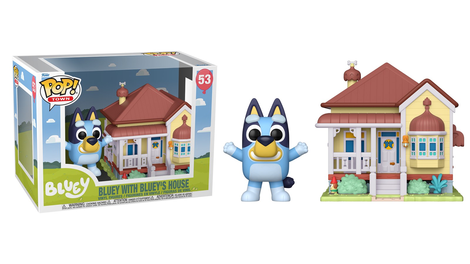 Imagen destacada de Review Funko Pop Town Bluey #53 con la casa Heeler