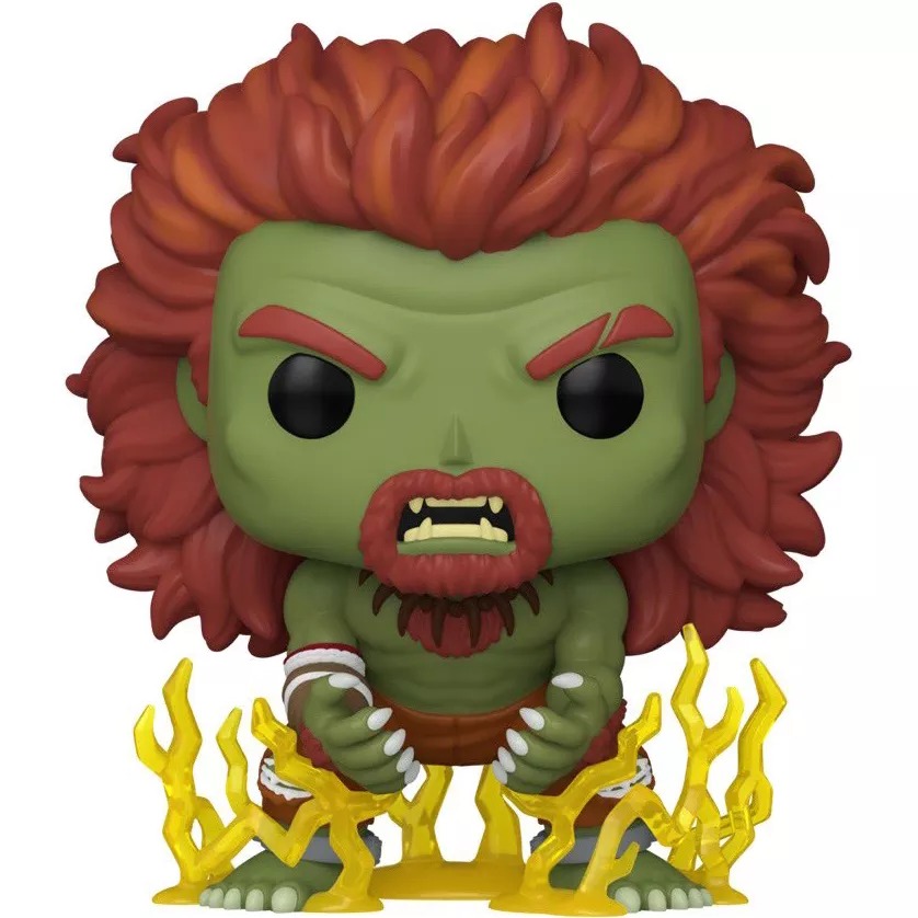 Funko Pop Street Fighter película Blanka 2099 con efecto rayos Jason Momoa